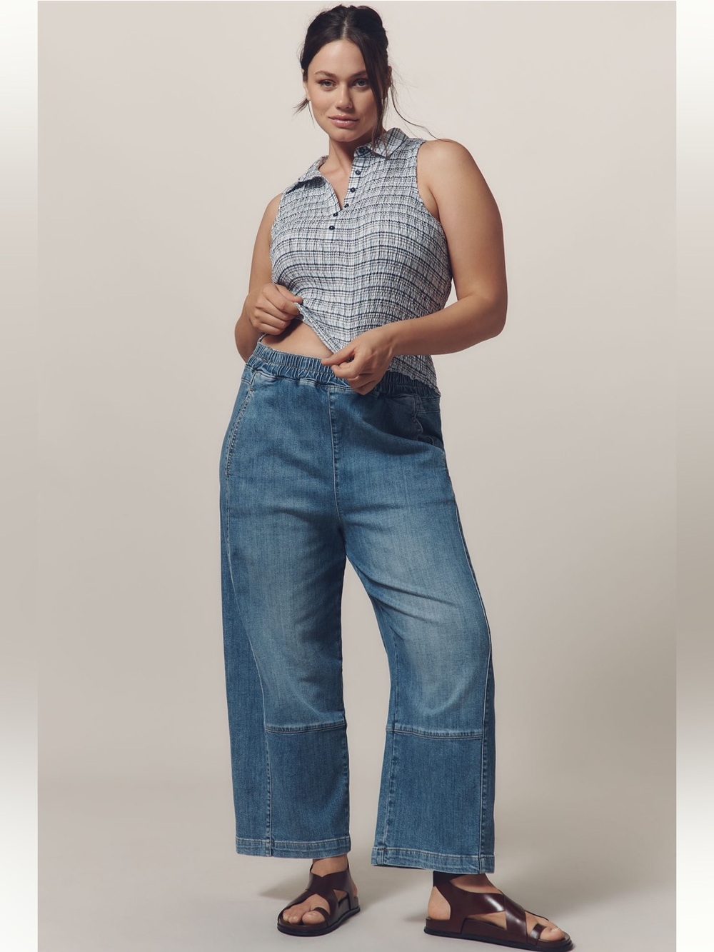 PILCRO Izzie Relaxed Pull On Barrel Jeans
